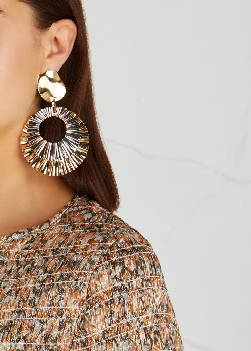 Gold and silver-tone drop earrings - Isabel Marant