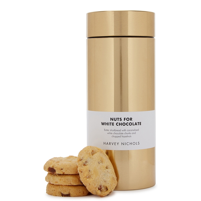 Harvey Nichols Nuts For White Chocolate Shortbread Biscuits Tin 200g