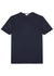 Navy cotton T-shirt - Sunspel