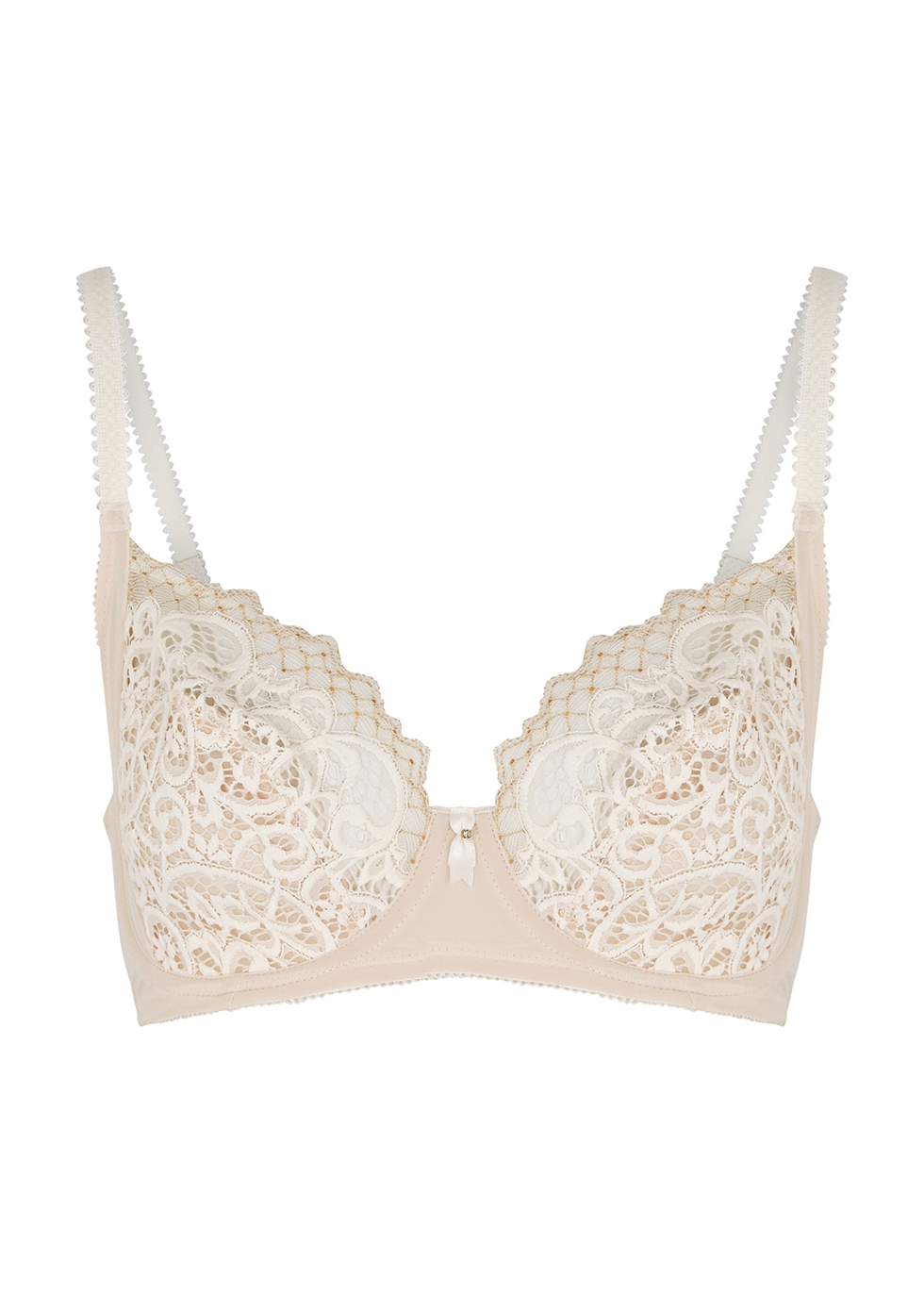 Wacoal Lace Essential ivory underwired bra - D-F cup - Harvey Nichols