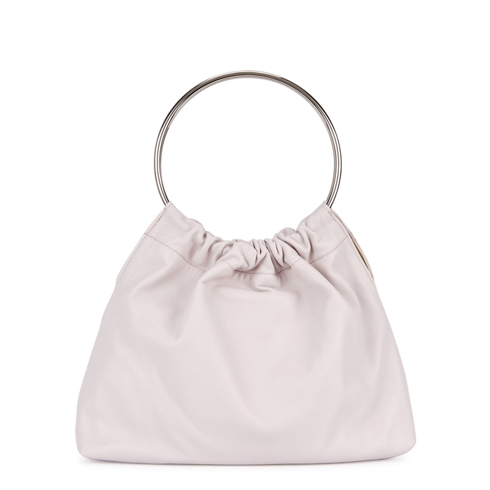 LITTLE LIFFNER RING PURSE SMALL LILAC LEATHER TOTE