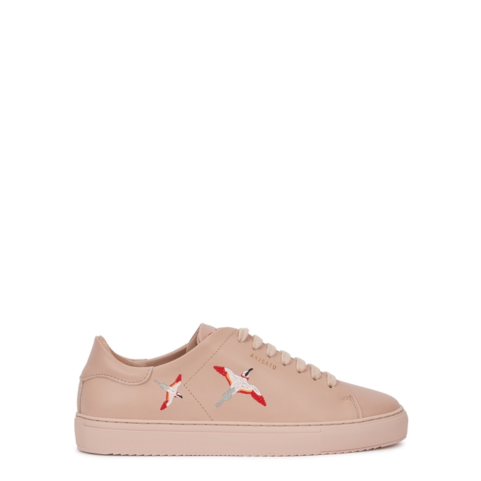 Axel Arigato CLEAN 90 EMBROIDERED LEATHER TRAINERS