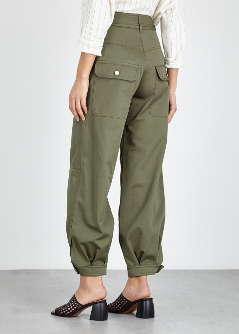 Army green twill trousers - LOEWE