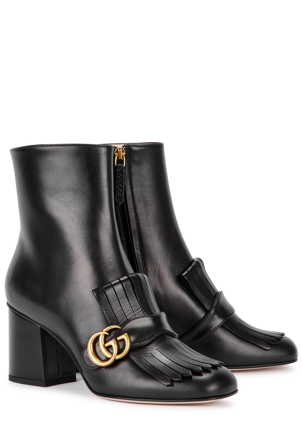gucci black leather boots