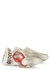 Rython ecru distressed leather sneakers - Gucci