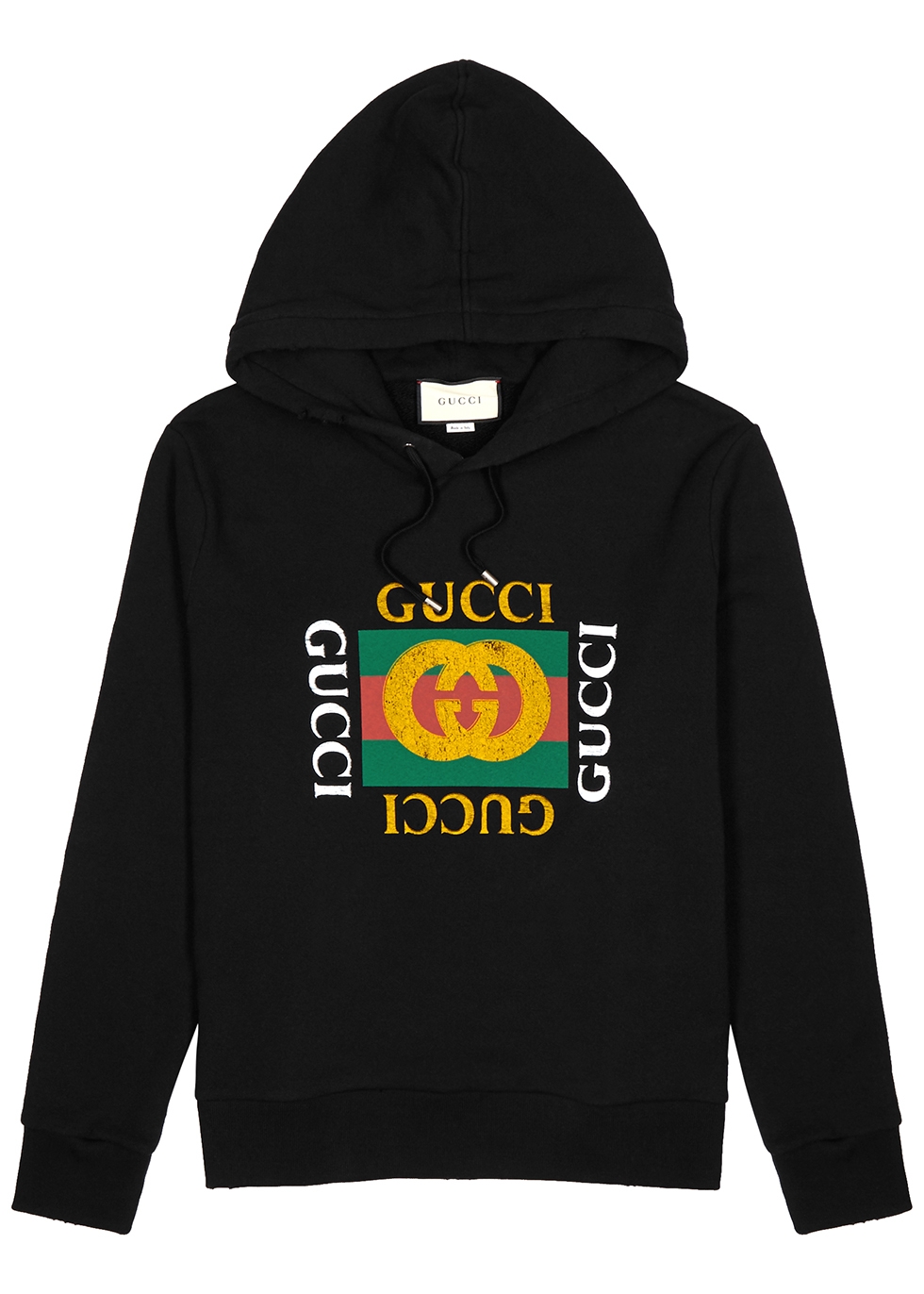 Gucci Logo-print hooded cotton sweatshirt - Harvey Nichols