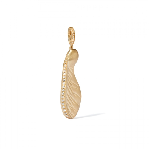 ANNOUSHKA 18CT GOLD SYCAMORE SEED CHARM,2866307