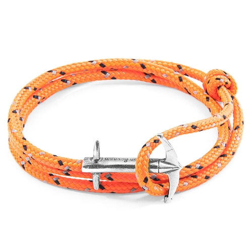 ANCHOR & CREW ORANGE ADMIRAL ANCHOR SILVER AND ROPE BRACELET (NO. 1-75 ONLY),2948330