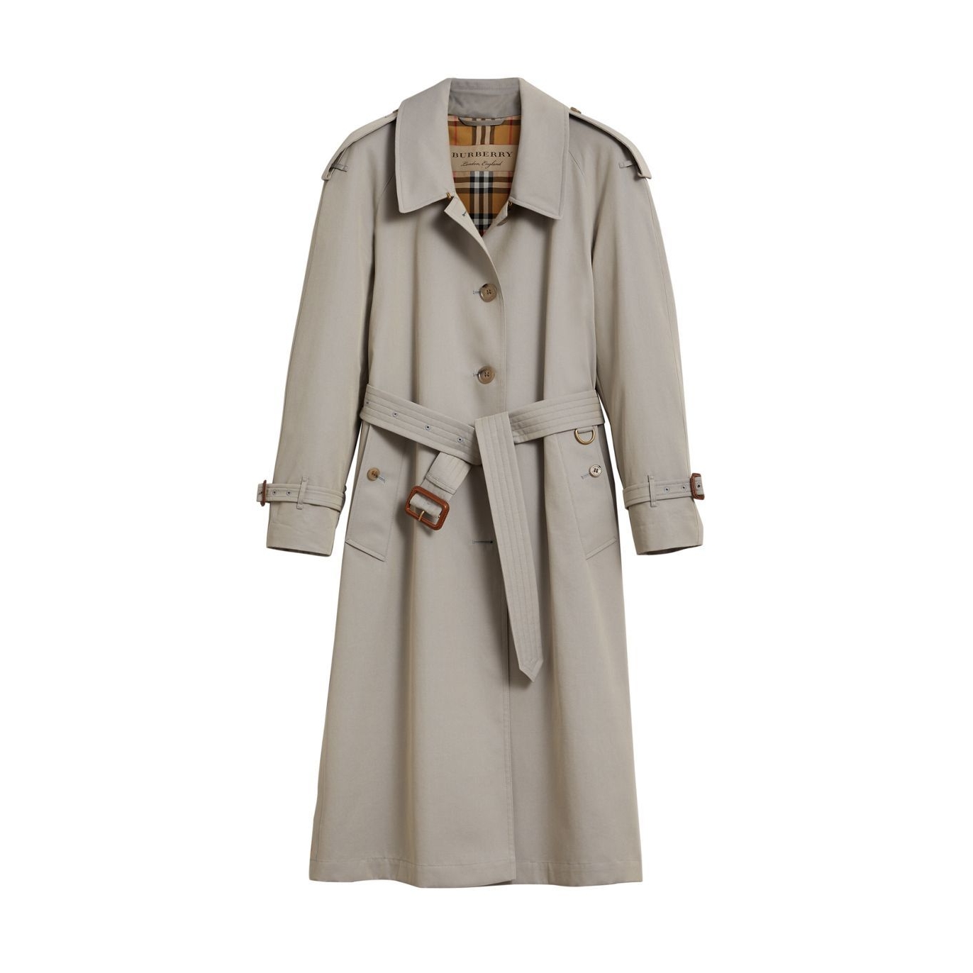 Burberry Side-slit tropical gabardine trench coat - Harvey Nichols