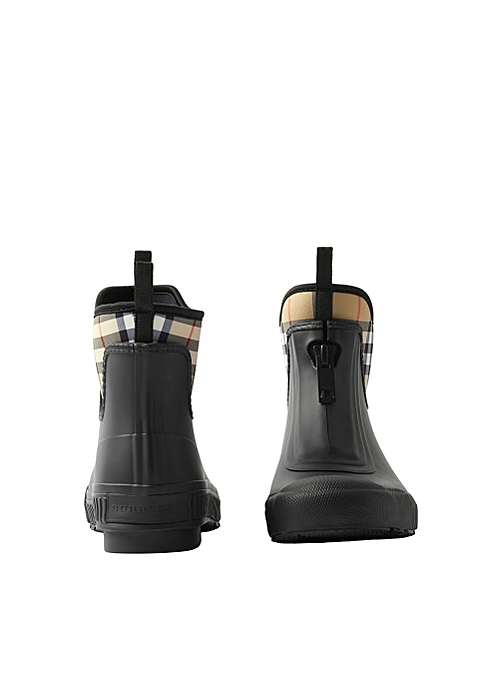 Burberry Vintage check neoprene and rubber rain boots - Harvey Nichols