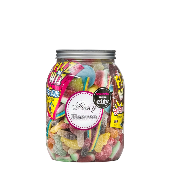 Sweets In The City Fizzy Heaven Sweets Giant Jar Of Joy 1035g