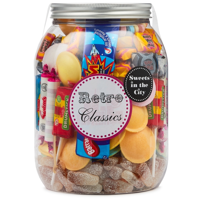 Sweets In The City Retro Classic Giant Jar Of Joy 825g