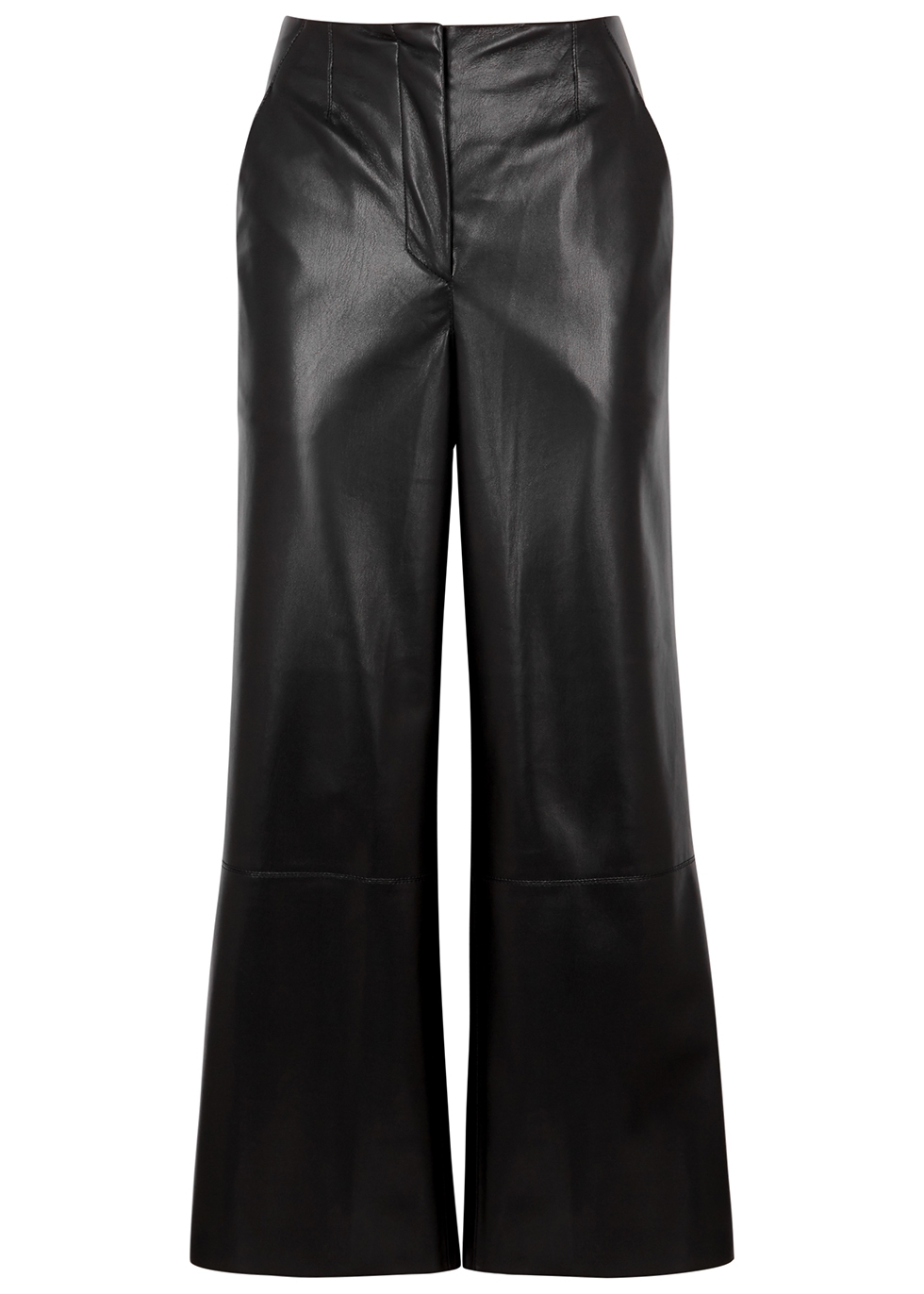Nanushka Africa black faux leather trousers - Harvey Nichols