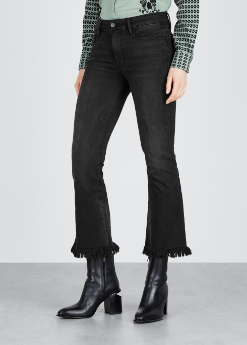 Le Crop Mini Boot black jeans - FRAME DENIM