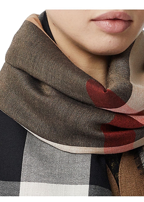 Burberry Lightweight check cashmere scarf - Harvey Nichols