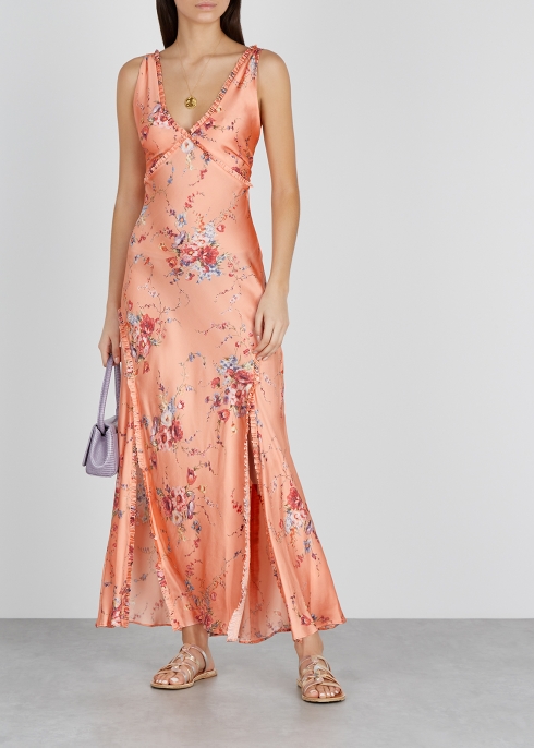 Kendall floral-print silk maxi dress - LoveShackFancy