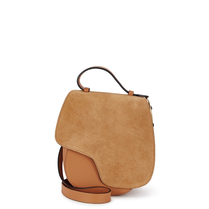 ATP ATELIER Carrera brown leather saddle bag