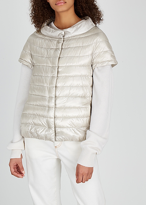 Icon light grey quilted shell jacket - Herno