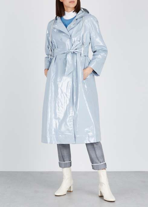 Blue PVC raincoat - ALEXACHUNG