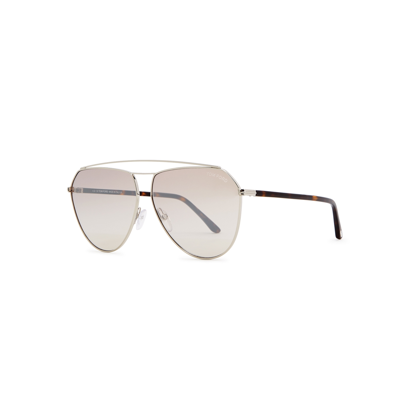 Tom Ford Binx silver-tone aviator-style sunglasses - Harvey Nichols