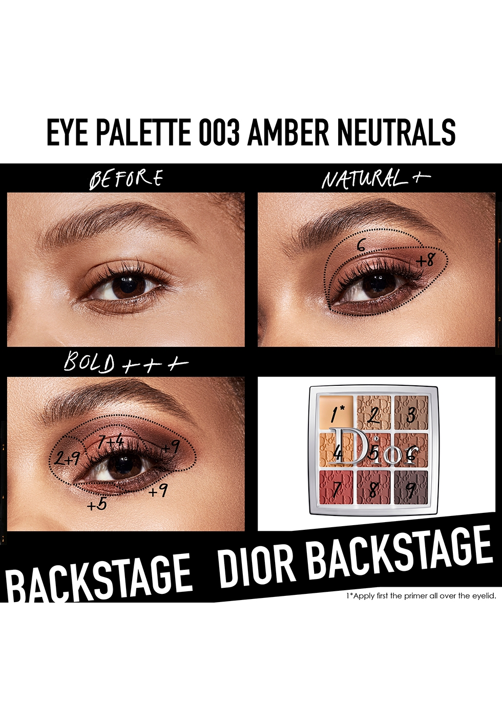 Swatches  Review The Dior Backstage Eye Palette in 003 Amber Neutrals   Project Vanity