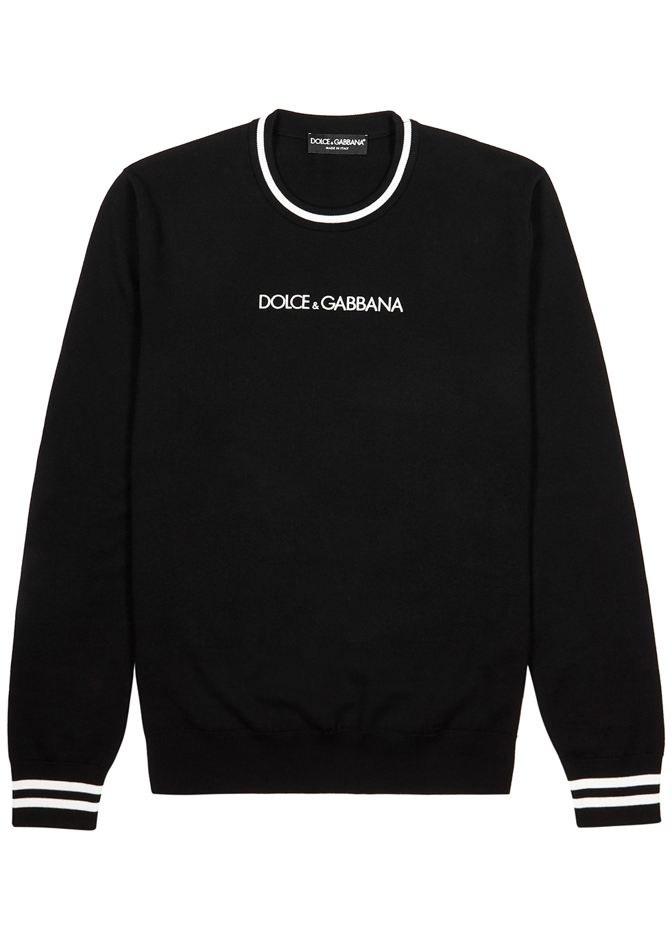 Dolce \u0026 Gabbana Logo-embroidered wool 