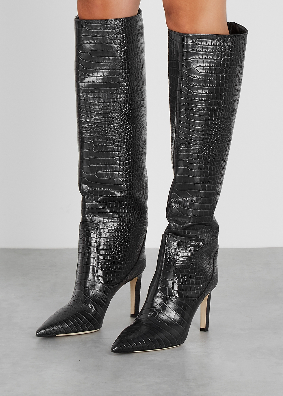 jimmy choo leather boots