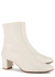 Sofia 65 off-white leather ankle boots - BY FAR