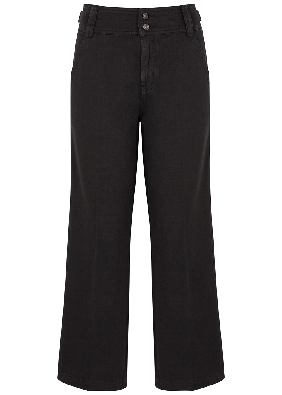Current/Elliott The Relaxed black cotton-blend trousers - Harvey Nichols