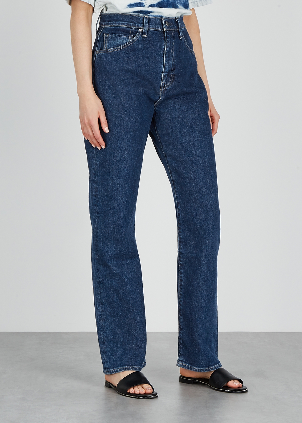Levi's 701 dark blue straight-leg jeans 