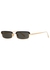 968 C1 rectangle-frame sunglasses - Linda Farrow Luxe