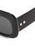 Black square-frame sunglasses - Linda Farrow Luxe