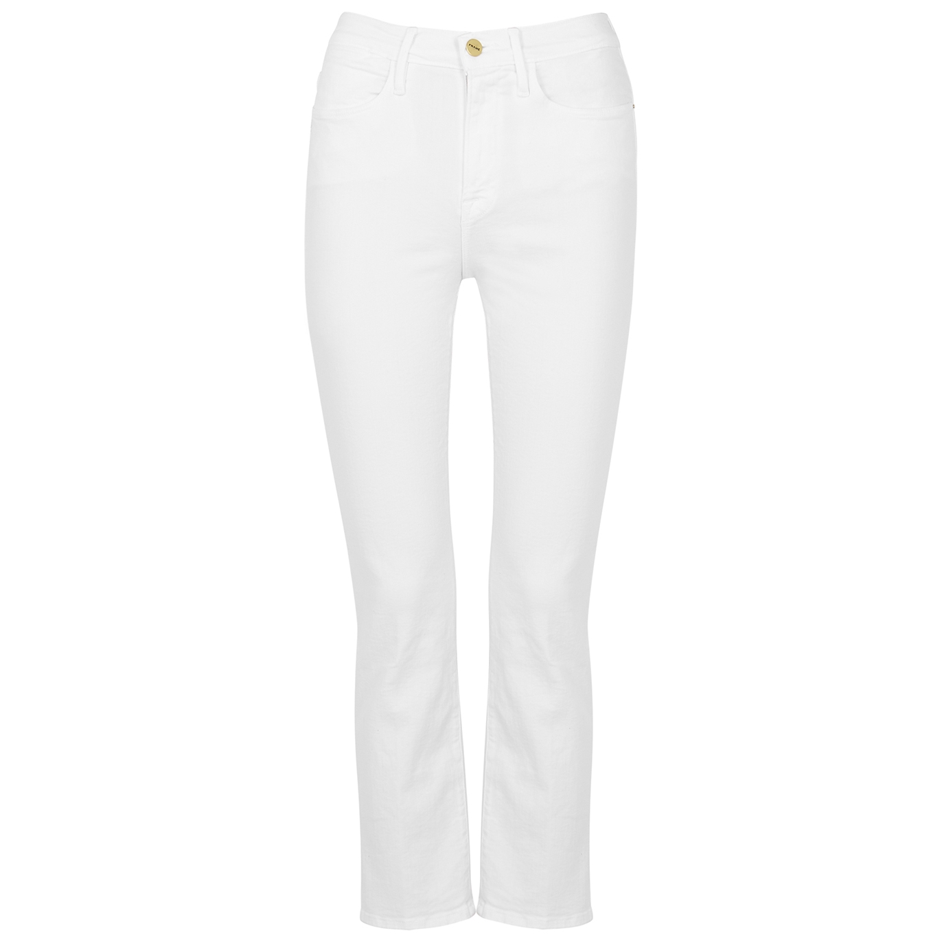 Frame Le High Straight White Jeans - W26