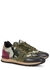 Valentino Garavani Runner camouflage-print suede sneakers - Valentino