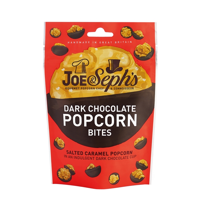 Joe & Seph's Dark Chocolate Salted Caramel Popcorn Bites 63g