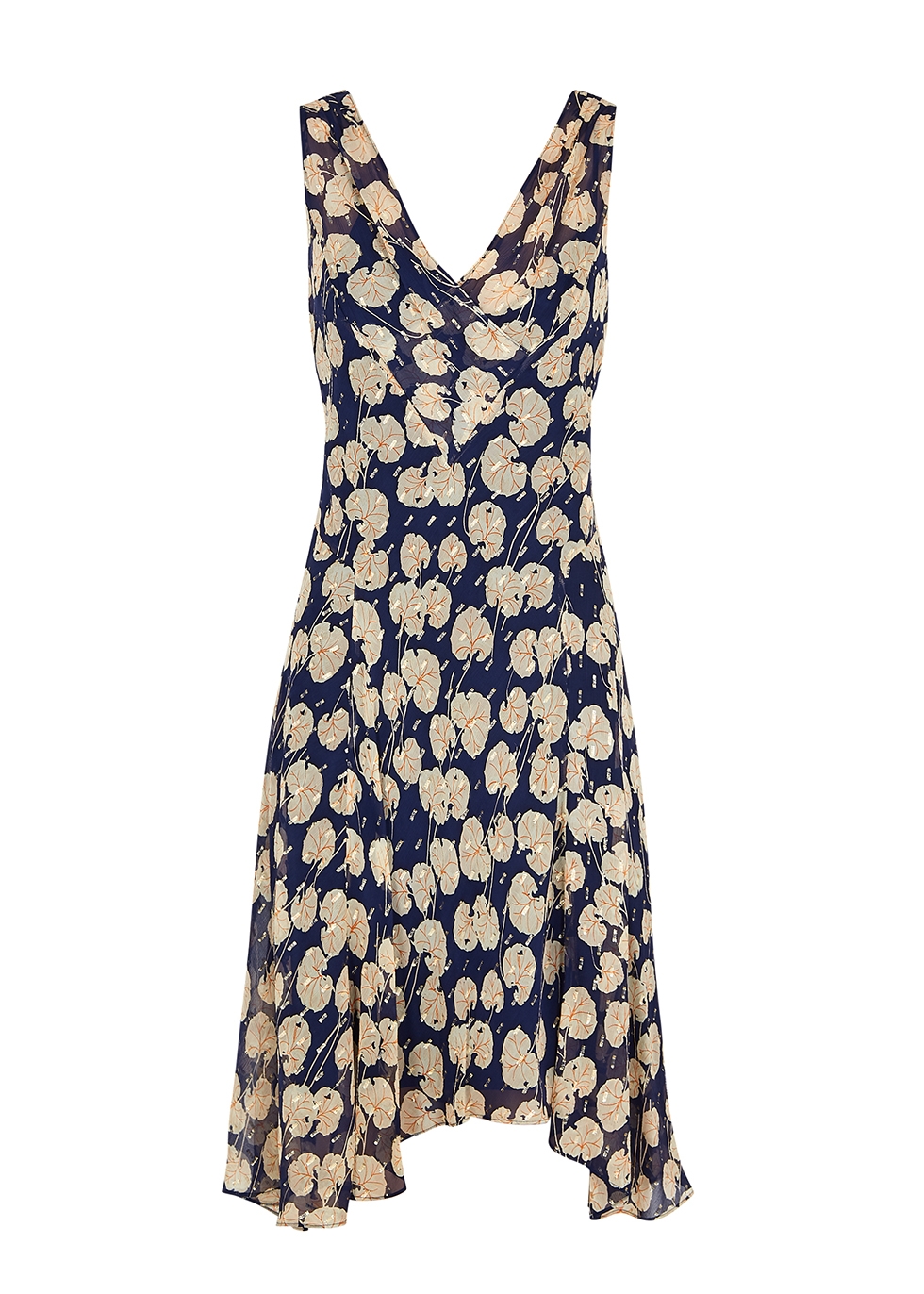 Diane von Furstenberg Dita floral-print silk-blend dress - Harvey Nichols