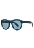 Teal oval-frame sunglasses - Kenzo