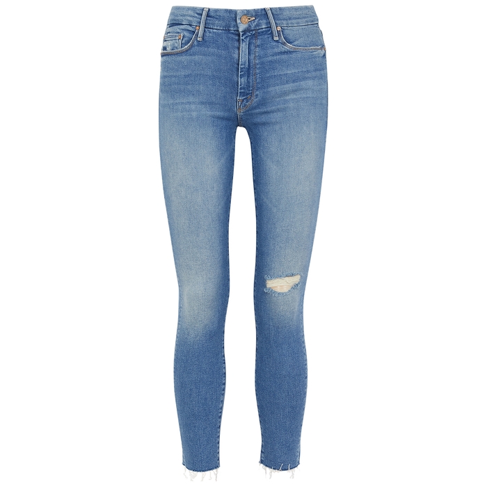 Mother The Looker Light Blue Skinny Jeans