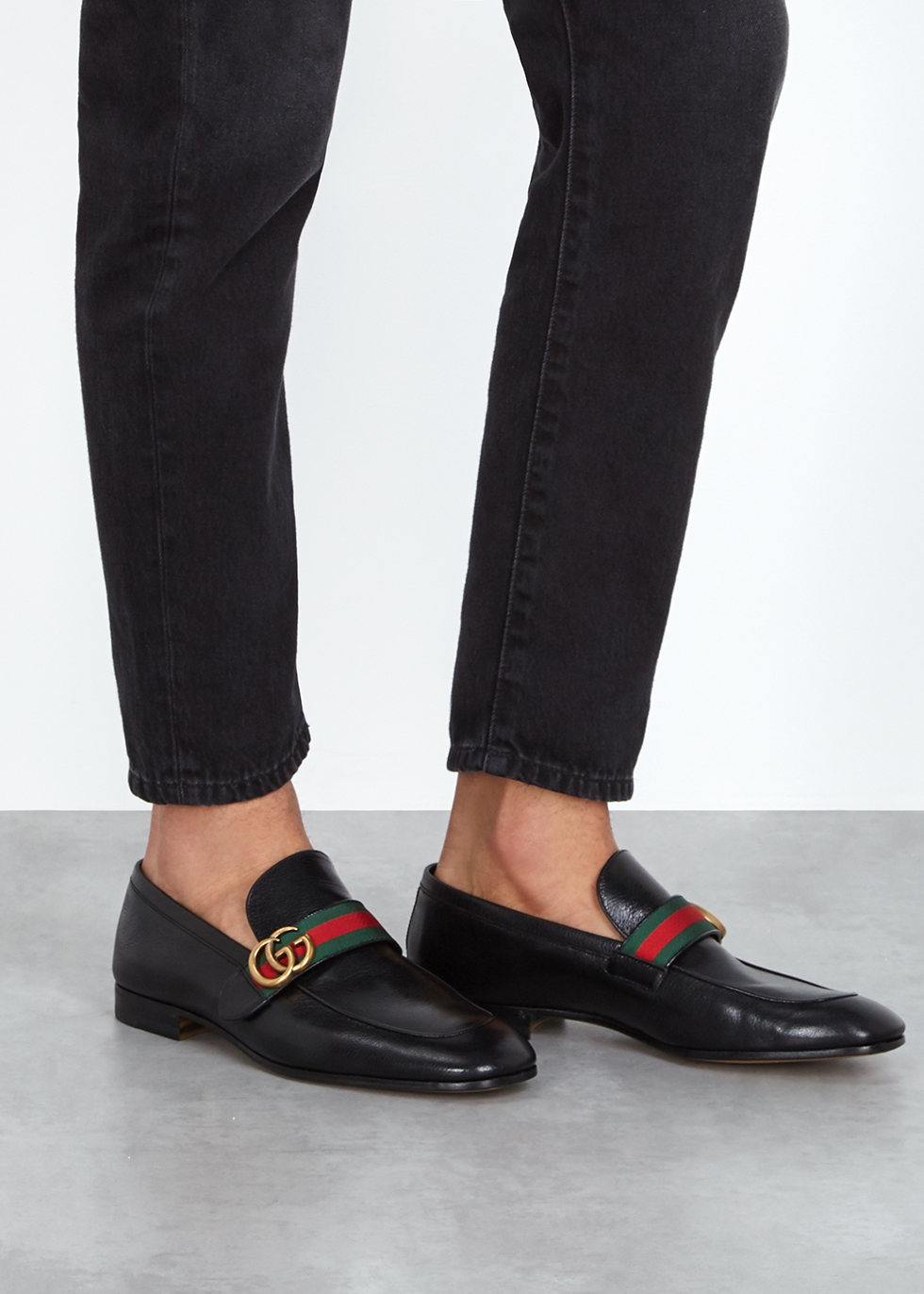 Gucci Donnie black leather loafers 