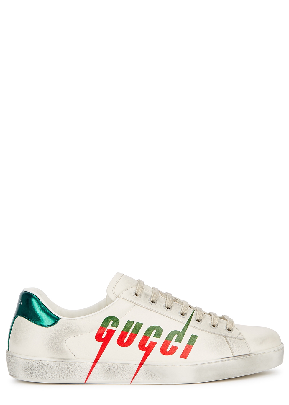 Gucci Ace white logo leather sneakers 