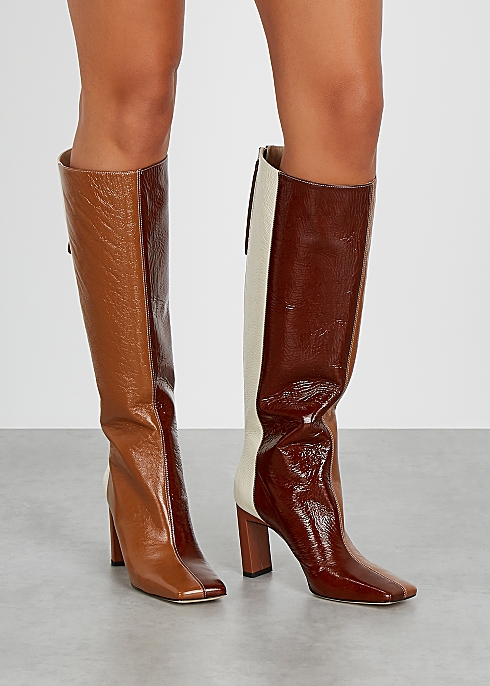 Isa 85 panelled leather knee-high boots - Wandler