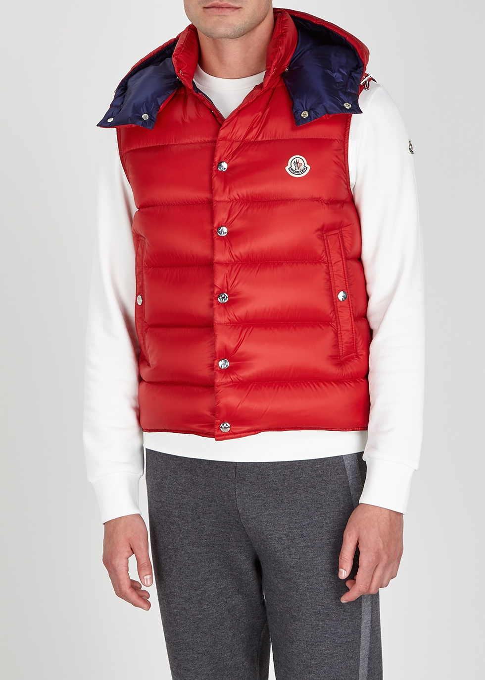 red quilted shell gilet - Harvey Nichols
