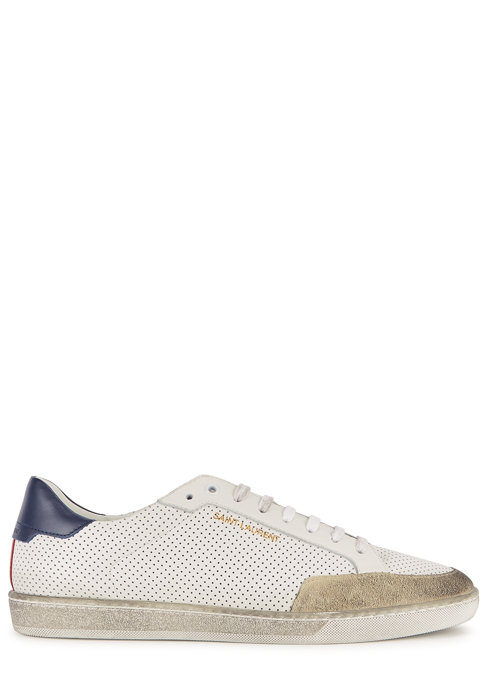 Saint Laurent Classic Court white leather sneakers - Harvey Nichols