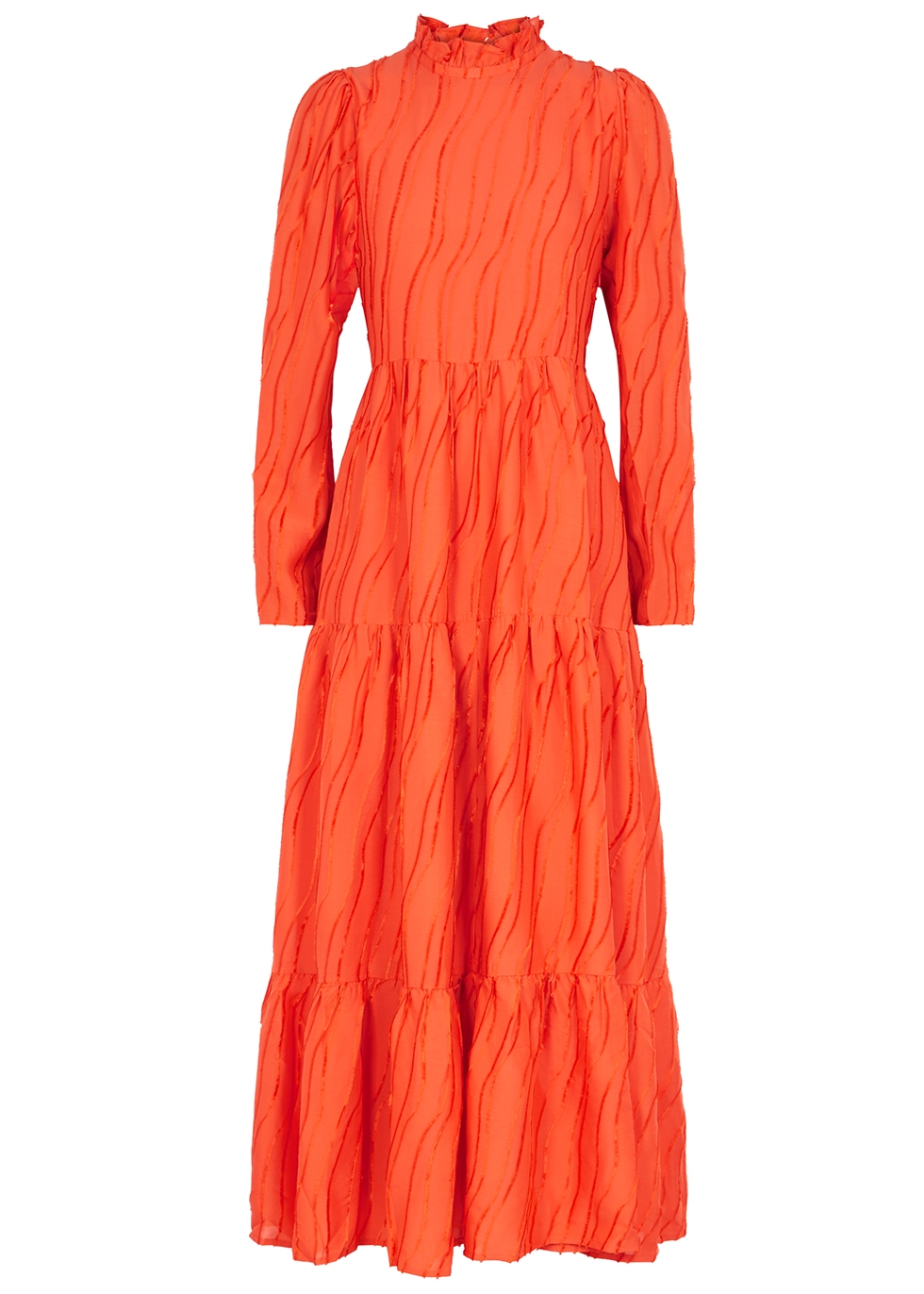 Stine Goya Judy orange devoré maxi dress - Harvey Nichols
