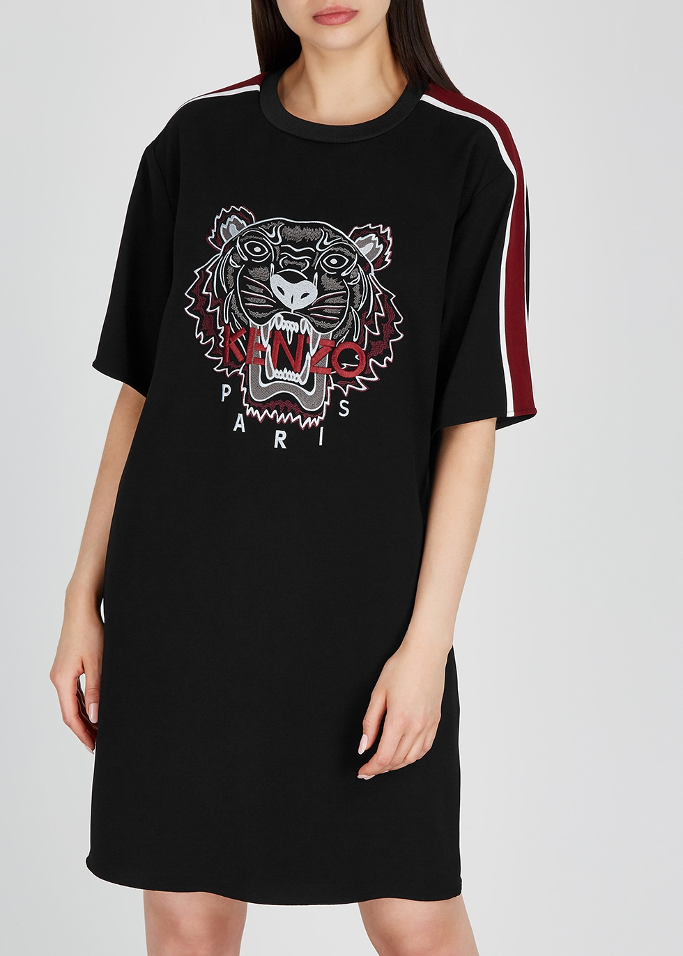 kenzo tiger embroidered t shirt