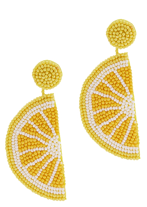 Beaded lemon drop earrings - Kenneth Jay Lane