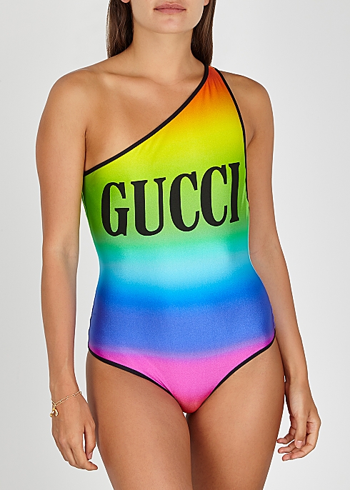 Dégradé logo-print swimsuit - Gucci
