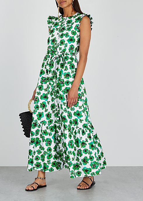 Gabriella floral-print cotton maxi dress - Borgo de Nor