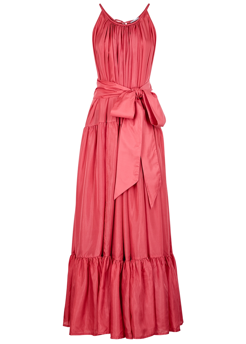 KALITA Genevieve pink silk maxi dress - Harvey Nichols