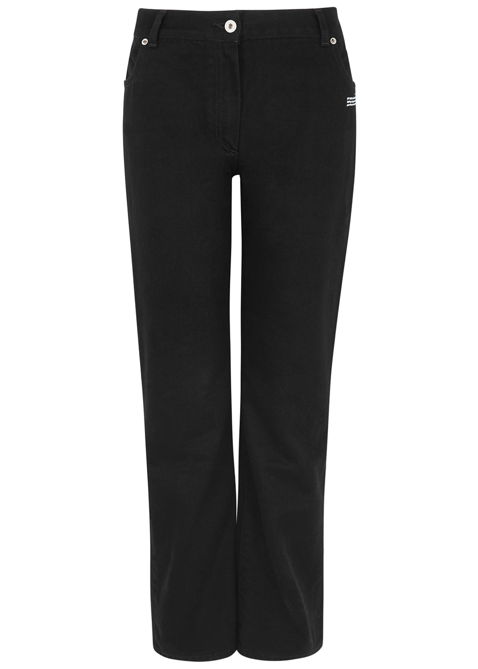 Off-White Black straight-leg jeans - Harvey Nichols